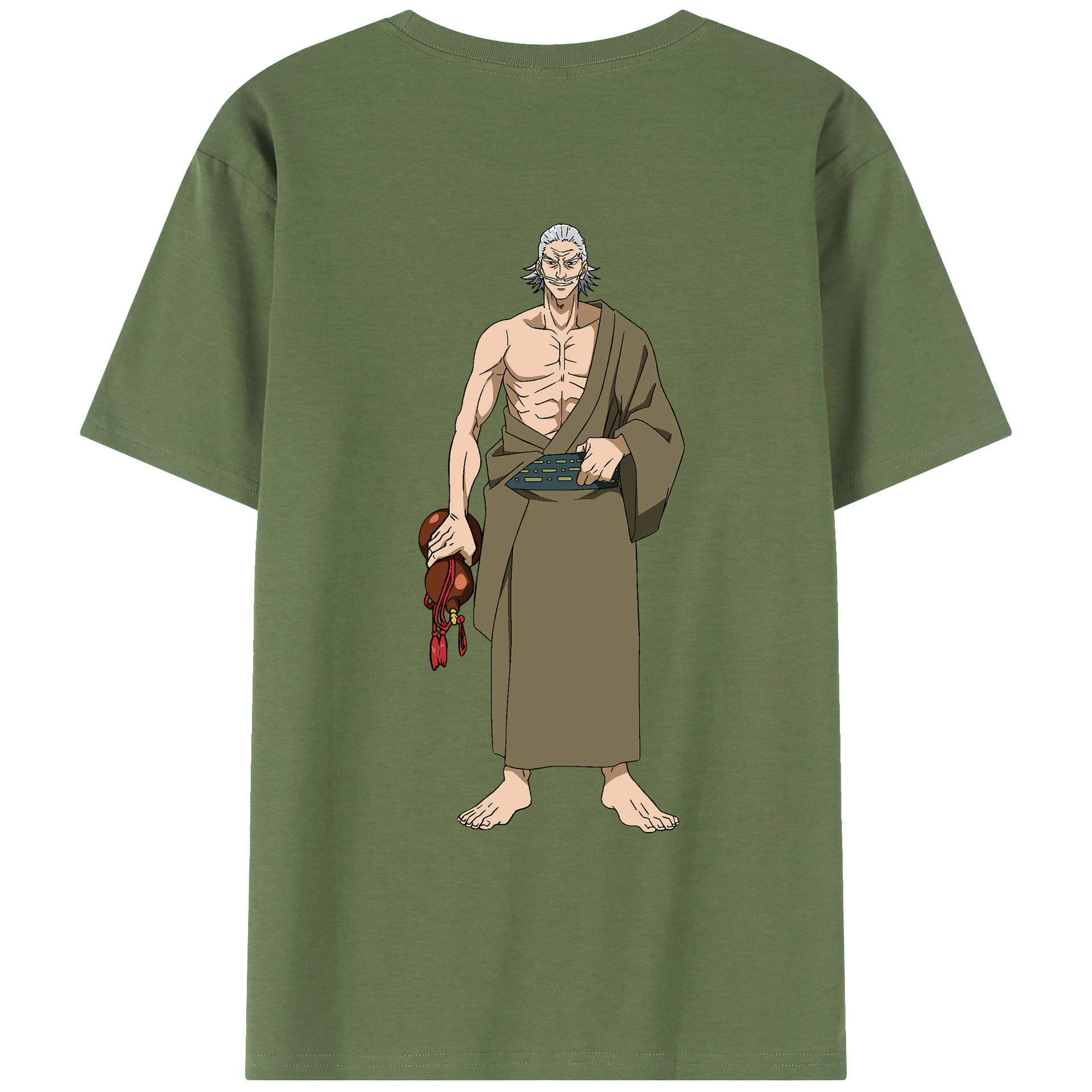 （画像用） 呪術廻戦 Jujutsu Kaisen 綿100％ メンズ半袖Tシャツ（バックプリント） 通気性